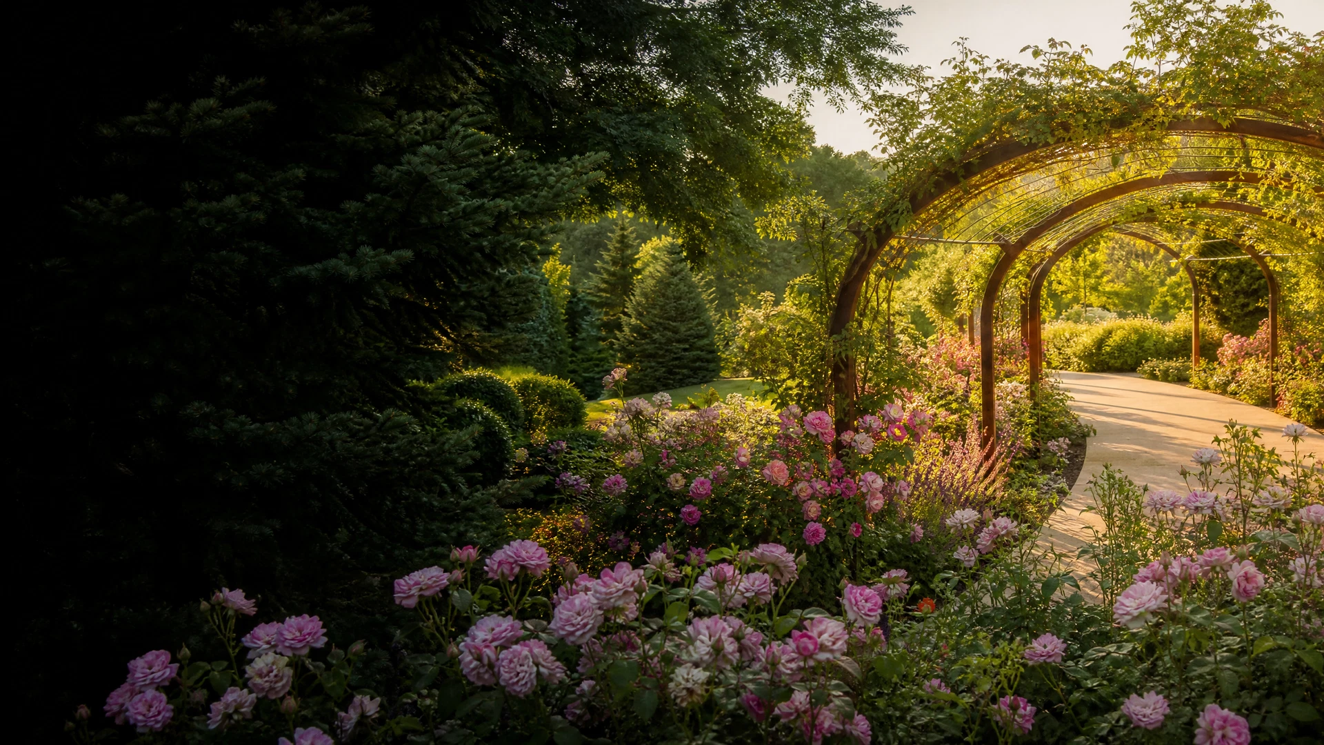 Green Bay Botanical Garden — WPS Trellis Walkway