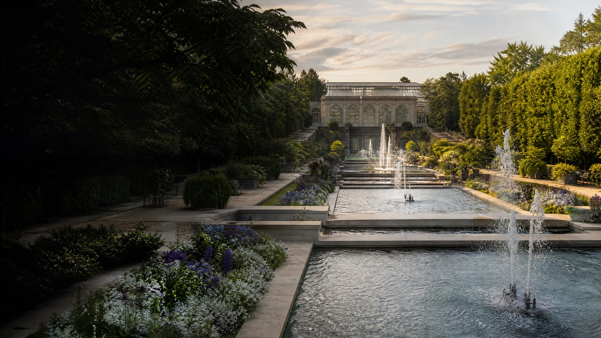Longwood Gardens — The Main Fountain Garden — 380 Jets